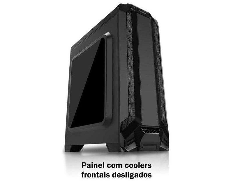 Gabinete Gamer K-mex CG-01F5 Preto s/Fonte War Robot - KMEX